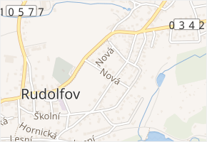 Nová v obci Rudolfov - mapa ulice