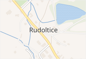 Rudoltice v obci Rudoltice - mapa části obce