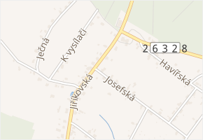 Josefská v obci Rumburk - mapa ulice