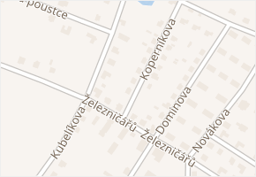 Koperníkova v obci Rumburk - mapa ulice