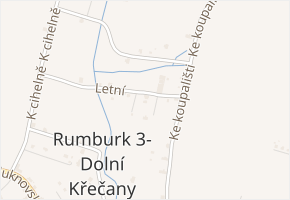 Letní v obci Rumburk - mapa ulice