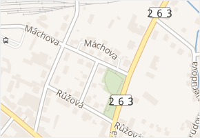 Máchova v obci Rumburk - mapa ulice