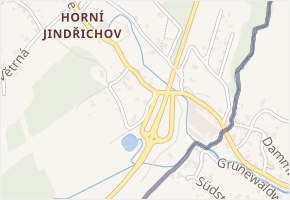 Na pěšině v obci Rumburk - mapa ulice