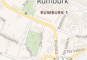 Okružní v obci Rumburk - mapa ulice
