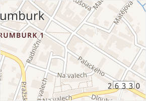 Palackého v obci Rumburk - mapa ulice