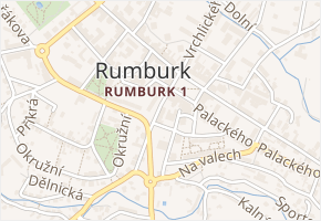 Radniční v obci Rumburk - mapa ulice