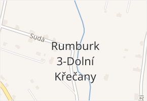Rumburk 3-Dolní Křečany v obci Rumburk - mapa části obce