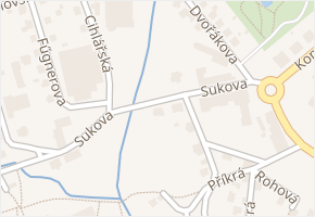 Sukova v obci Rumburk - mapa ulice