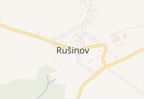 Rušinov v obci Rušinov - mapa části obce