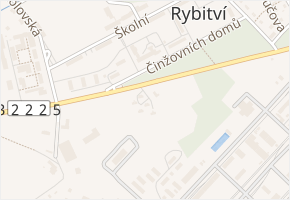 5 domků v obci Rybitví - mapa ulice
