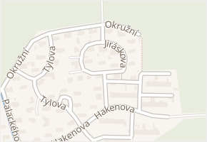 Jiráskova v obci Rybitví - mapa ulice