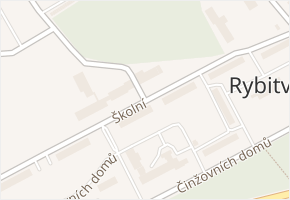 Školní v obci Rybitví - mapa ulice