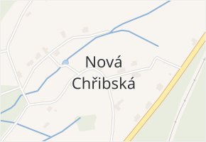 Nová Chřibská v obci Rybniště - mapa části obce