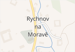 Rychnov na Moravě v obci Rychnov na Moravě - mapa části obce