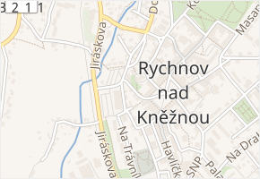 Balbínova v obci Rychnov nad Kněžnou - mapa ulice