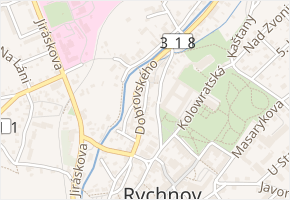 Chaloupky v obci Rychnov nad Kněžnou - mapa ulice
