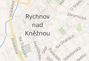 Fischerova v obci Rychnov nad Kněžnou - mapa ulice