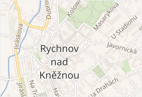 Kalisova v obci Rychnov nad Kněžnou - mapa ulice