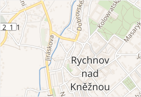Krocínova v obci Rychnov nad Kněžnou - mapa ulice