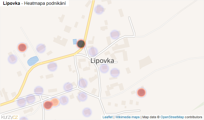 Mapa Lipovka - Firmy v části obce.
