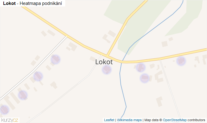 Mapa Lokot - Firmy v části obce.