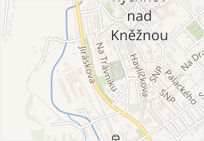 Na Trávníku v obci Rychnov nad Kněžnou - mapa ulice