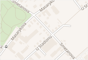 Smetanova v obci Rychnov nad Kněžnou - mapa ulice