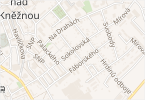 Sokolovská v obci Rychnov nad Kněžnou - mapa ulice