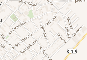 Svobody v obci Rychnov nad Kněžnou - mapa ulice