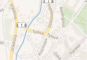 Tylova v obci Rychnov nad Kněžnou - mapa ulice