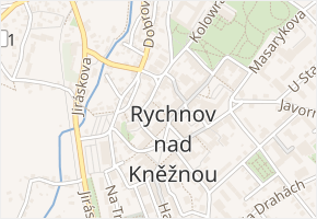 Úzká v obci Rychnov nad Kněžnou - mapa ulice