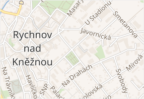 Zborovská v obci Rychnov nad Kněžnou - mapa ulice