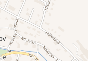 Ještědská v obci Rychnov u Jablonce nad Nisou - mapa ulice