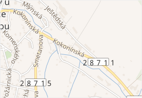 Kokonínská v obci Rychnov u Jablonce nad Nisou - mapa ulice