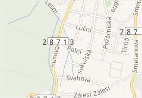 Polní v obci Rychnov u Jablonce nad Nisou - mapa ulice