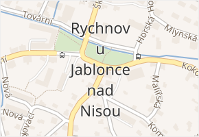 Rychnov u Jablonce nad Nisou v obci Rychnov u Jablonce nad Nisou - mapa části obce
