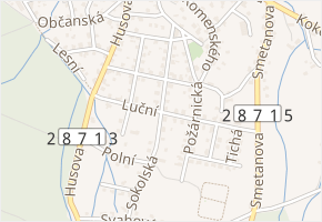 Sokolská v obci Rychnov u Jablonce nad Nisou - mapa ulice