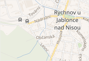 U Potůčku v obci Rychnov u Jablonce nad Nisou - mapa ulice