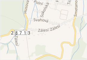 Zálesí v obci Rychnov u Jablonce nad Nisou - mapa ulice