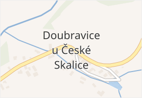 Doubravice u České Skalice v obci Rychnovek - mapa části obce