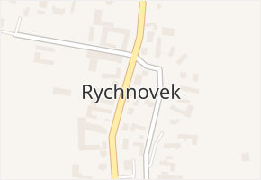 Rychnovek v obci Rychnovek - mapa části obce