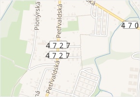 Družstevní v obci Rychvald - mapa ulice