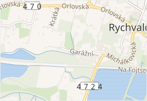 Garážní v obci Rychvald - mapa ulice
