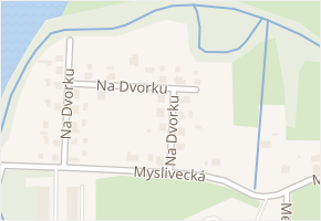 Na Dvorku v obci Rychvald - mapa ulice