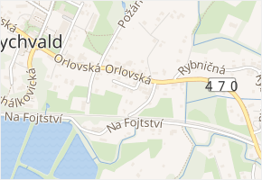 Osadní v obci Rychvald - mapa ulice