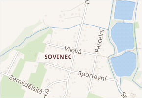 Vilová v obci Rychvald - mapa ulice