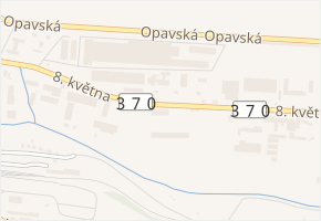 8. května v obci Rýmařov - mapa ulice