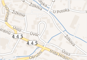Dukelská v obci Rýmařov - mapa ulice