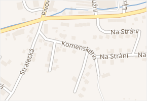 Komenského v obci Rýmařov - mapa ulice