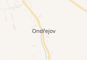 Ondřejov v obci Rýmařov - mapa části obce